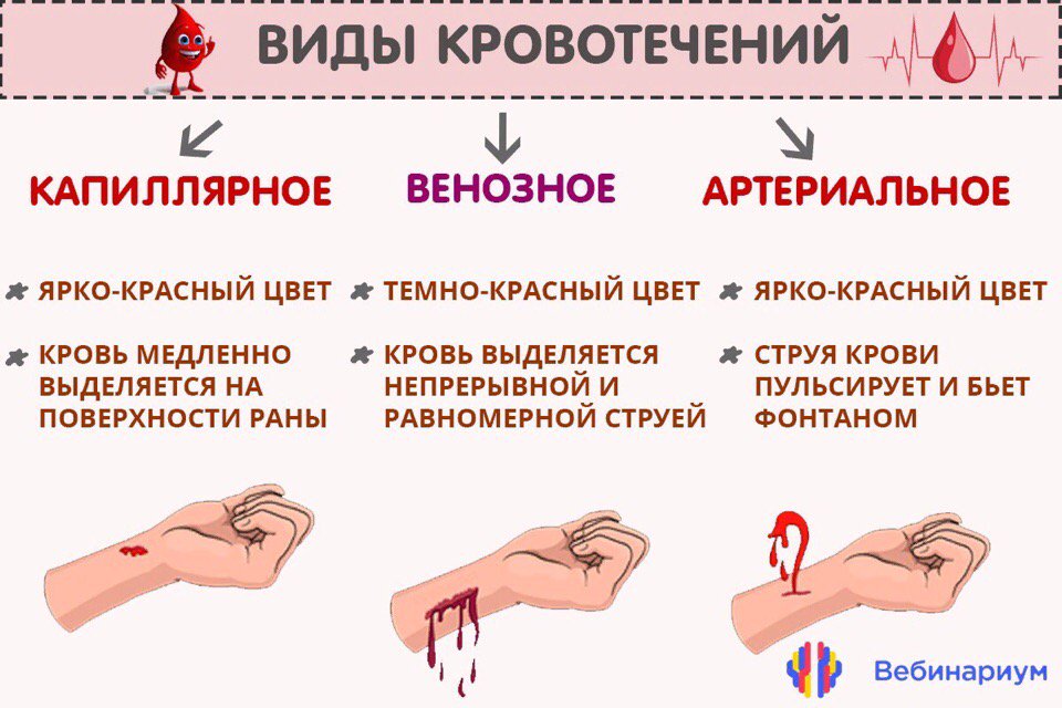 Кровотечение какие симптомы